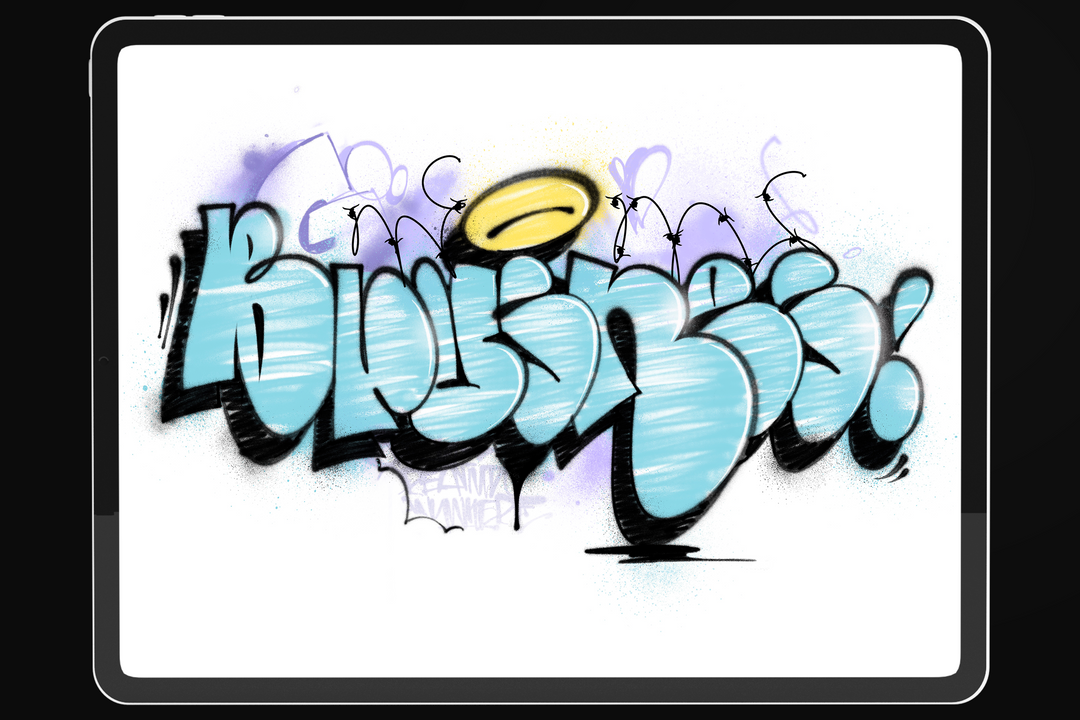 Digital Graffiti Brush Set for Procreate App