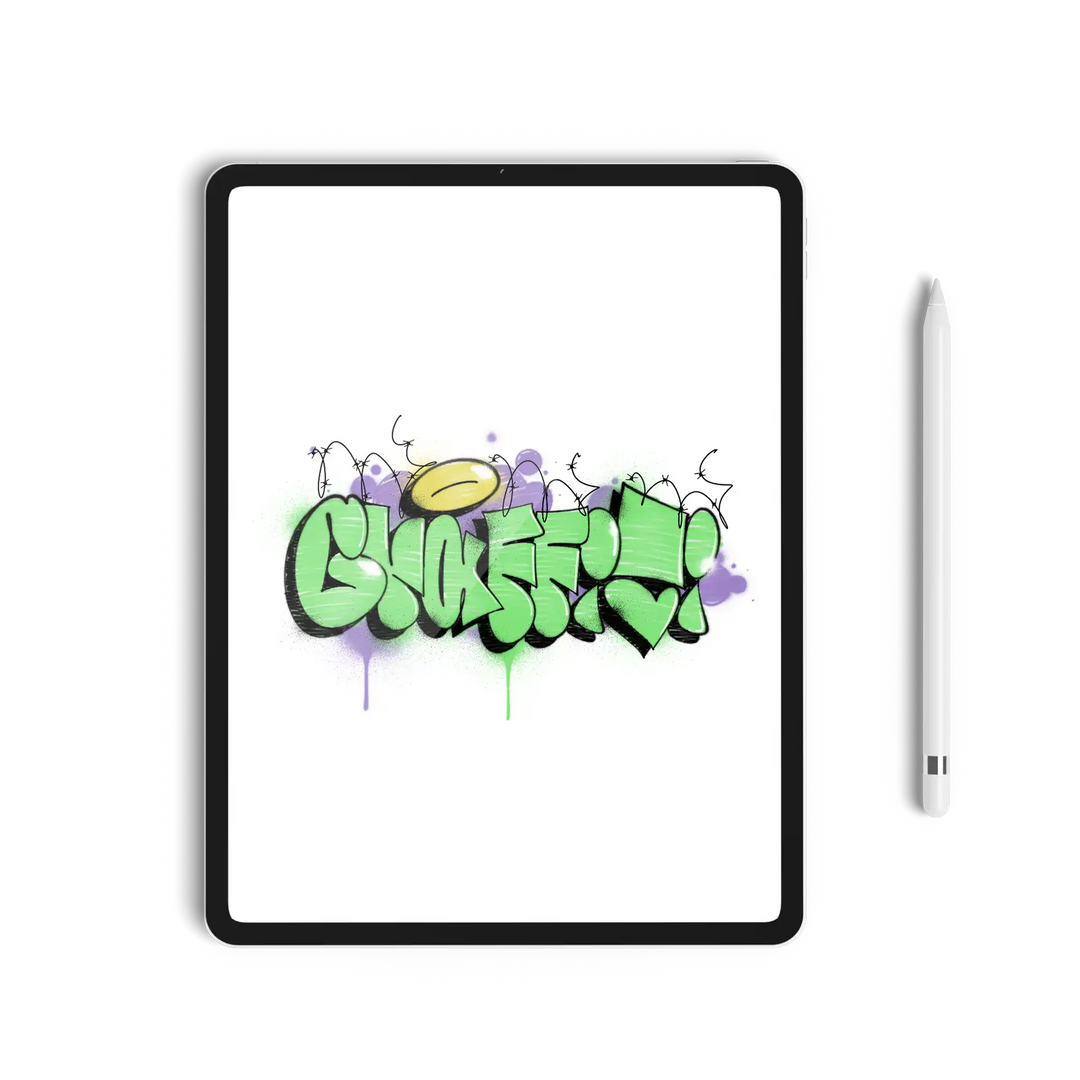 Digital Graffiti Brush Set for Procreate App